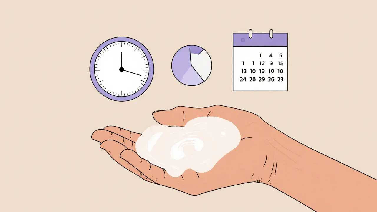 Рука смешивает ферментную пудру с водой, образуя пену для деликатного очищения.