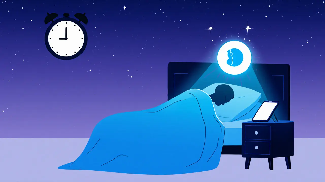 Ночью телефон мешает выработке мелатонина во сне.