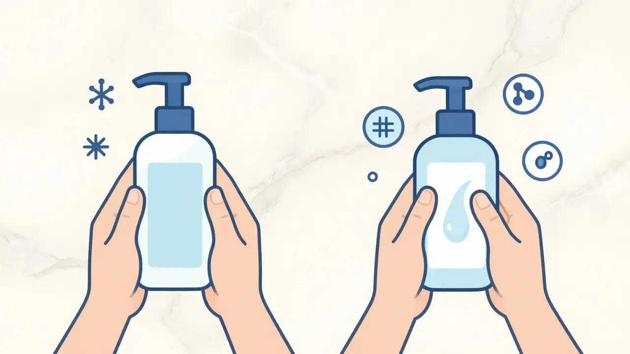 Два средства для ухода за кожей: мягкий гель и лёгкий увлажняющий гель.