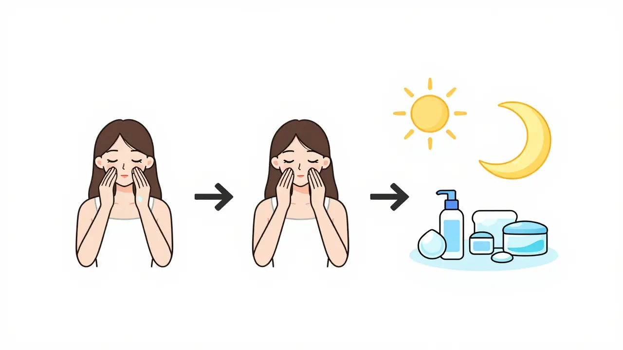 График ухода: три дня тоника и один день отдыха с увлажняющими ингредиентами.