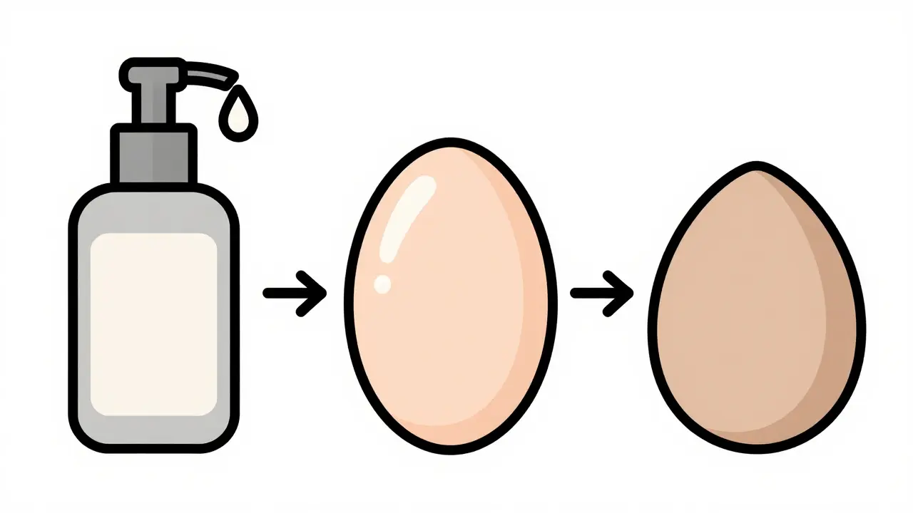 Правильный порядок нанесения средств с солнцезащитой и косметикой.