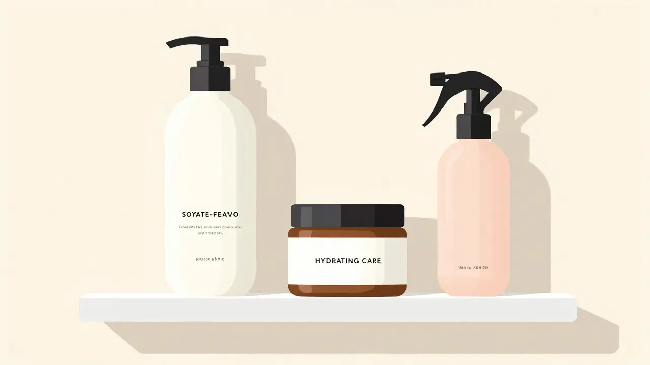 Набор профессиональных средств по уходу за волосами: шампунь, маска и термозащита