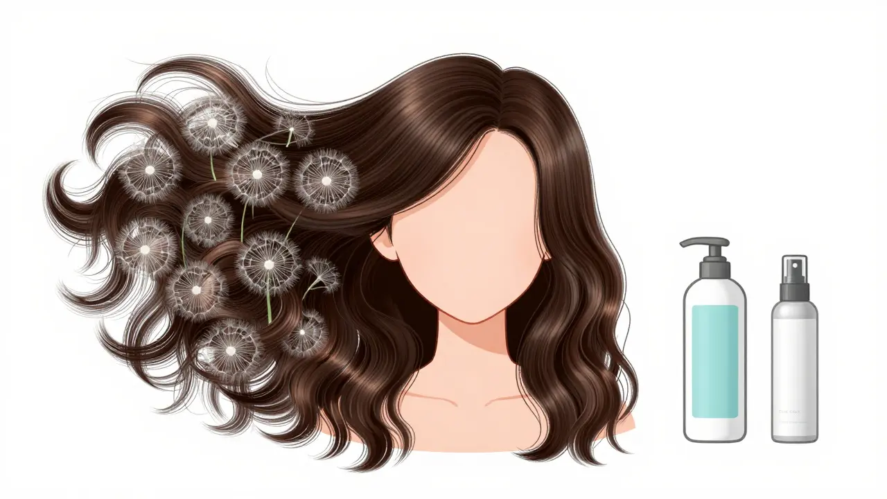 Разница между пушистыми волосами и гладкими волосами после ботокса