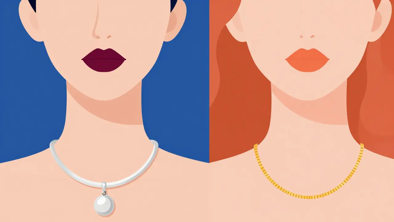 Сравнение холодного и теплого подтонов кожи с подходящими цветами помады