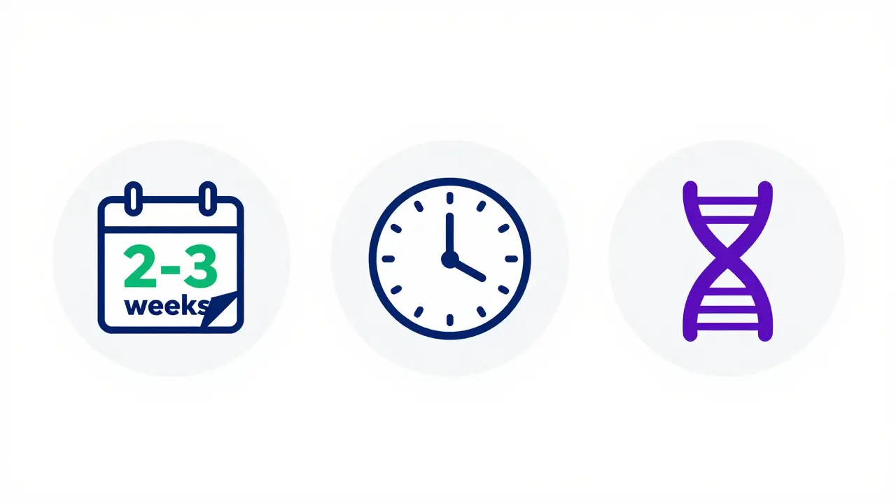 Иконки календаря и часов, символизирующие интервалы процедур